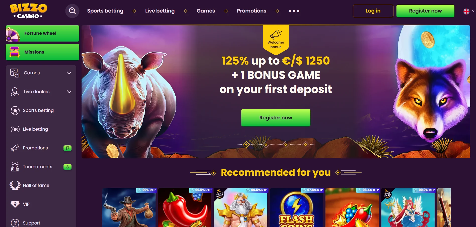 besten online casinos Bizzo Casino